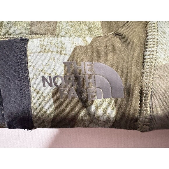 The North Face Womens Camo Green Stow N Go Sport Bra Stretch Poly Top Sz S - Picture 6 of 10